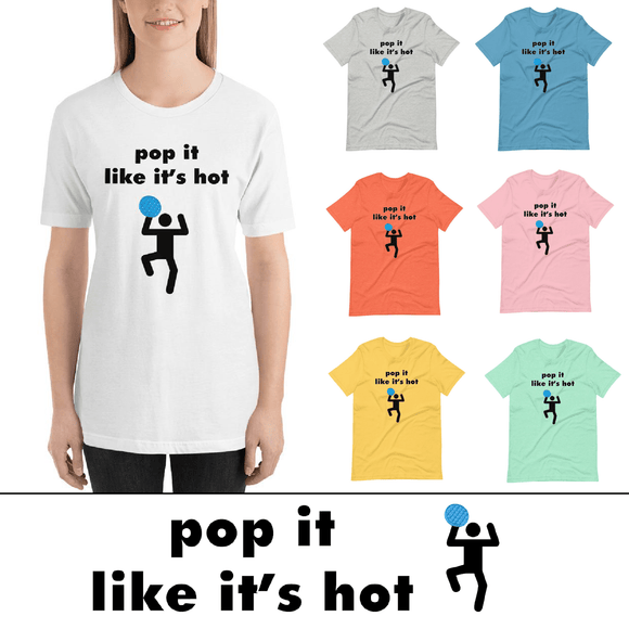 Pop It Like It's Hot (Inverse) - ADULT Womens Short-Sleeve T-Shirt